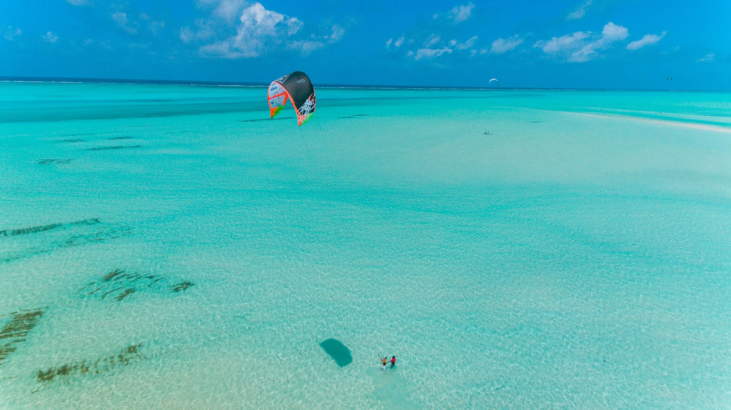 Kite surfing in Zanzibar